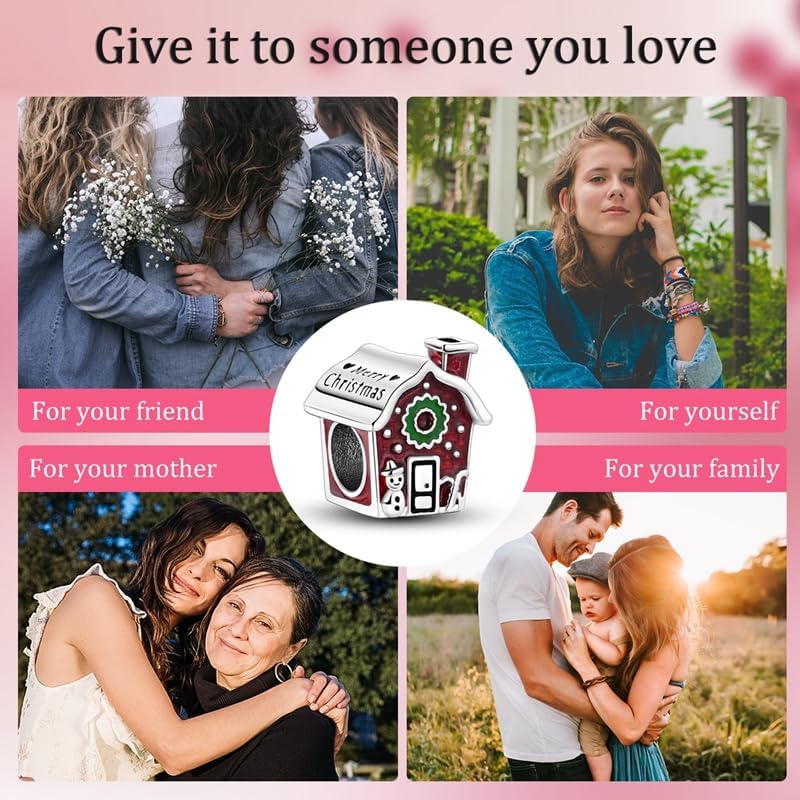 MULA 925 Sterling Silver Charms for Bracelets and Necklaces Family Letters Dangle Pendants Airplane Travel Beads Family Tree Jewelry Charms for Women - Image 4